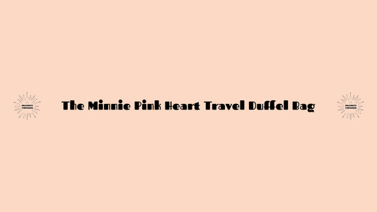 Travel in Style with the Minnie Pink Heart Travel Duffel Bag