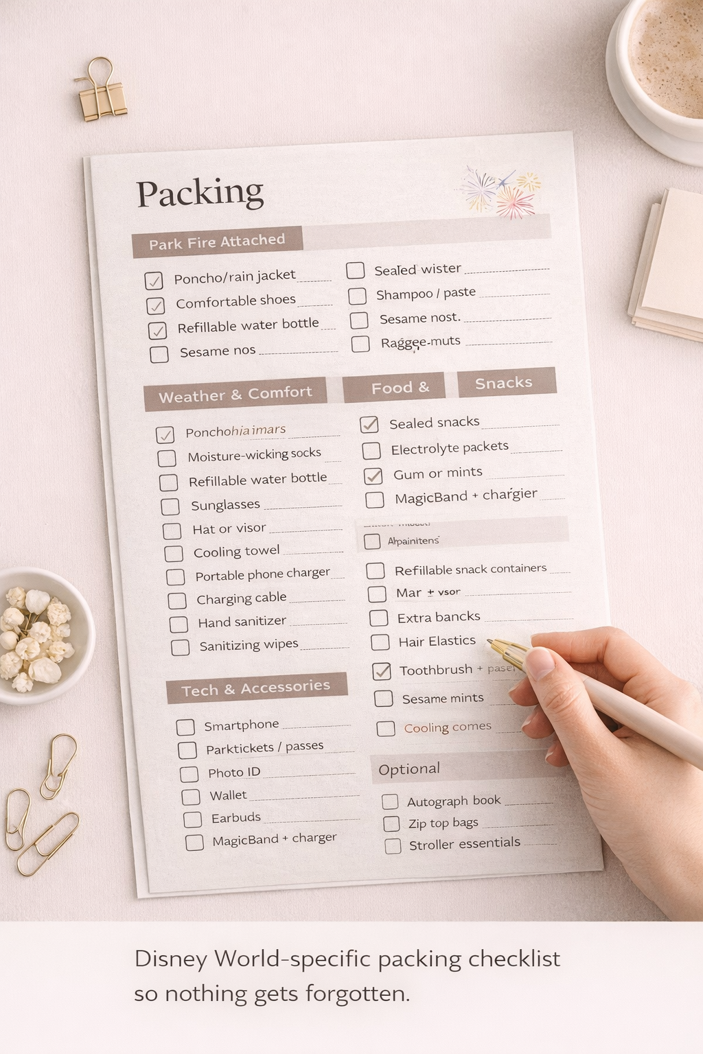 Walt Disney World Trip Planner (Printable + Digital)