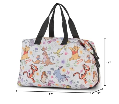 Disney Tote Duffel Bag Mickey Mouse Friends All Over Print Weekender Travel
