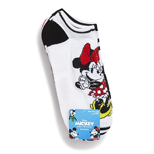 Disney Women's Mickey Mouse 5 Pack No Show Socks