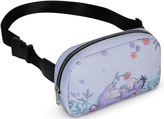 Womens Disney Belt Bag Crossbody Fanny Pack Waist Bag (Pooh White)