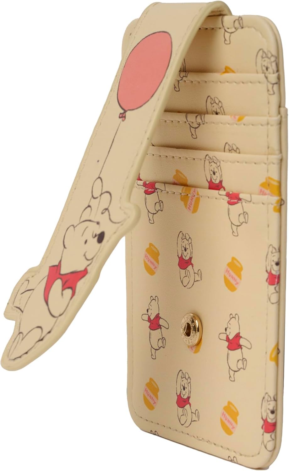 Disney Card Holder Wallet Slim Compact (Winnie the Pooh Yellow)
