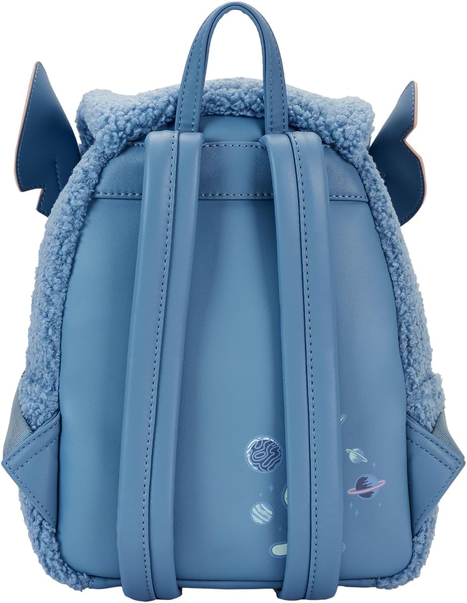 Loungefly Disney Stitch Plush Sherpa Mini Backpack