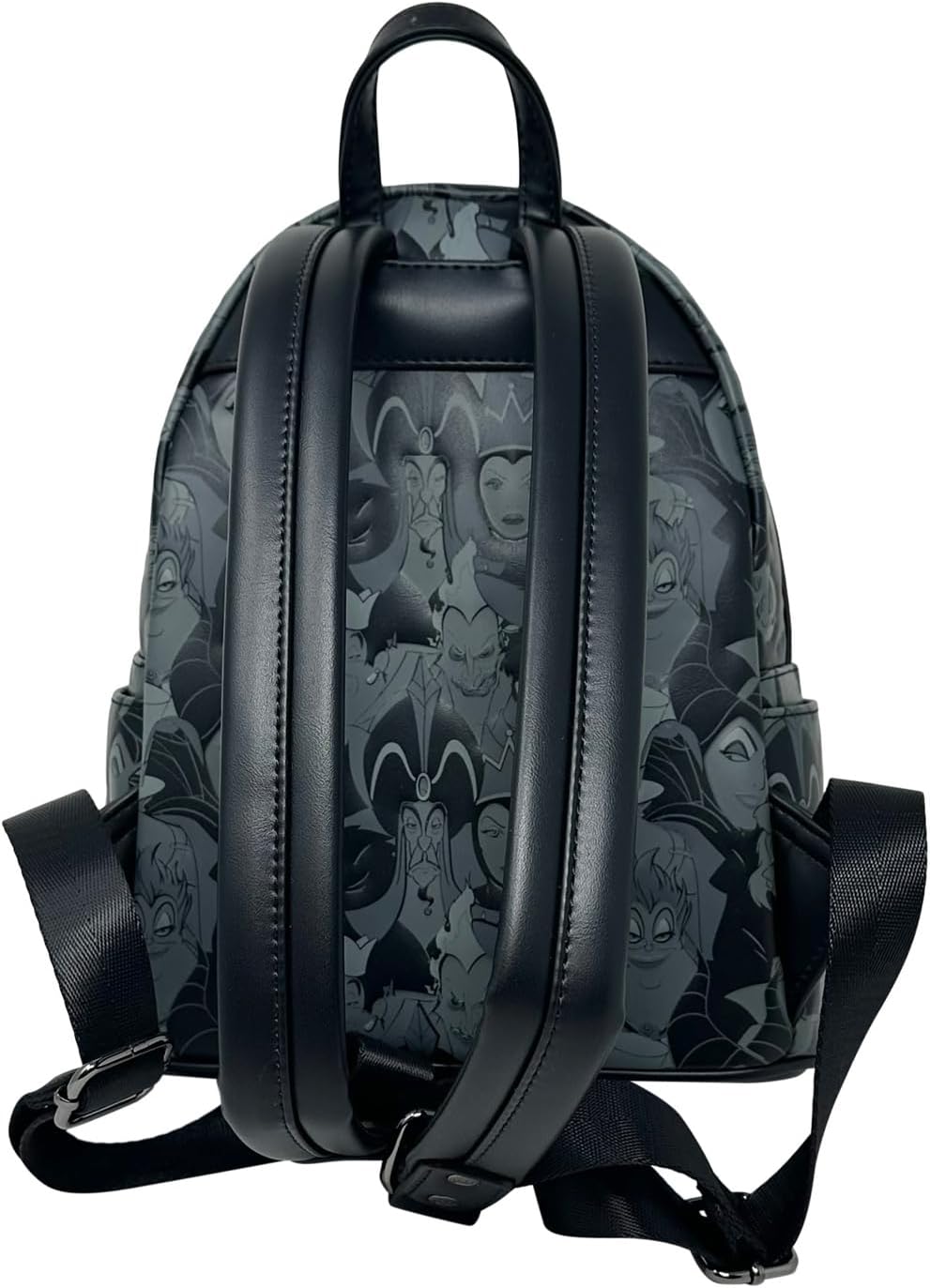 Loungefly Disney Villains Debossed All Over Print Womens Double Strap Shoulder Bag Backpack