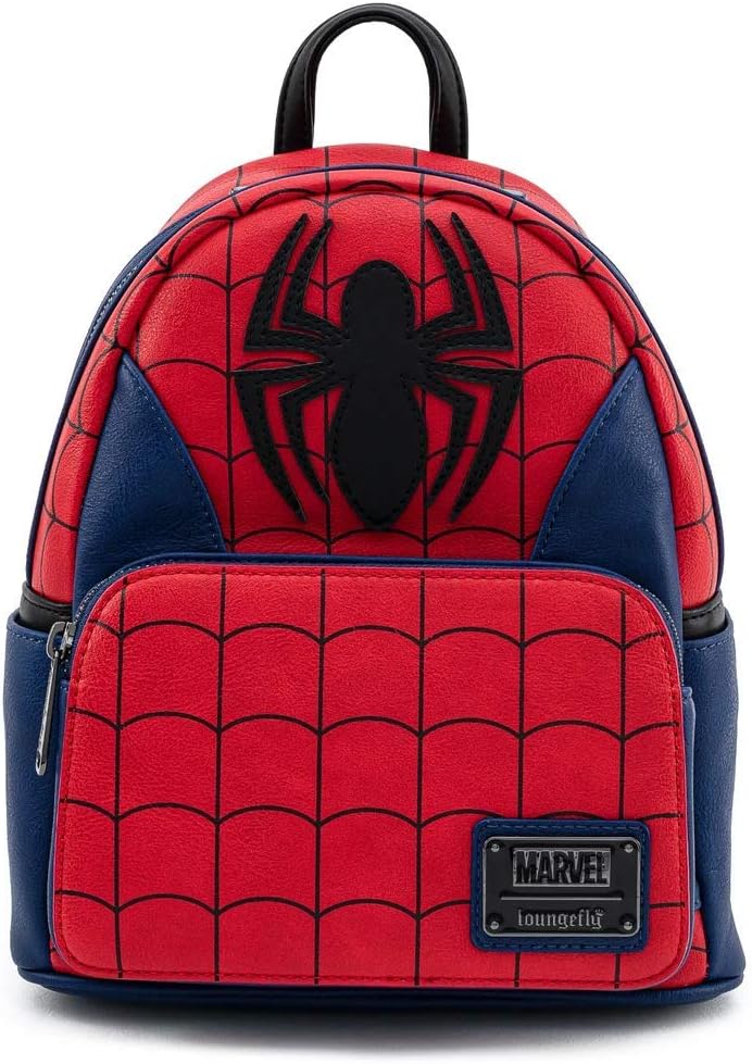 Loungefly Marvel Spider Man Classic Cosplay Womens Double Strap Shoulder Bag Backpack
