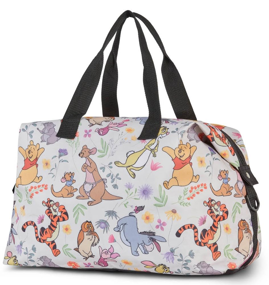 Disney Tote Duffel Bag Mickey Mouse Friends All Over Print Weekender Travel