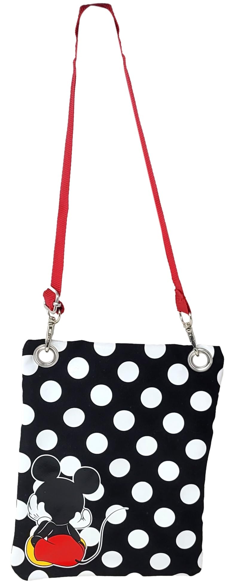 Disney Passport Bag Crossbody Travel Mickey Minnie Eeyore Stitch Cheshire All Over Print