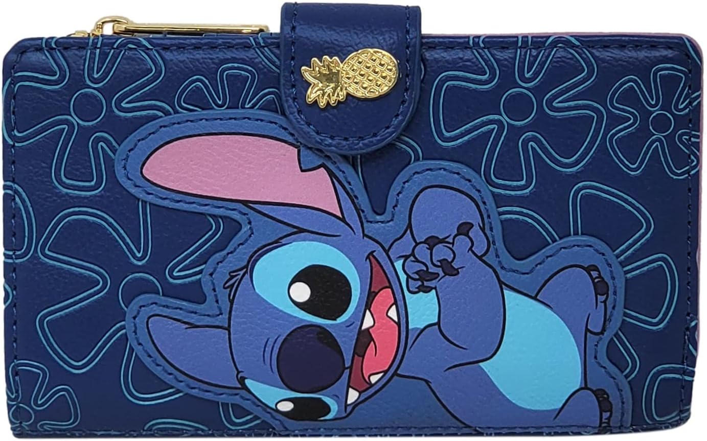 Loungefly Disney Stitch Wallet Snap Flap Clutch