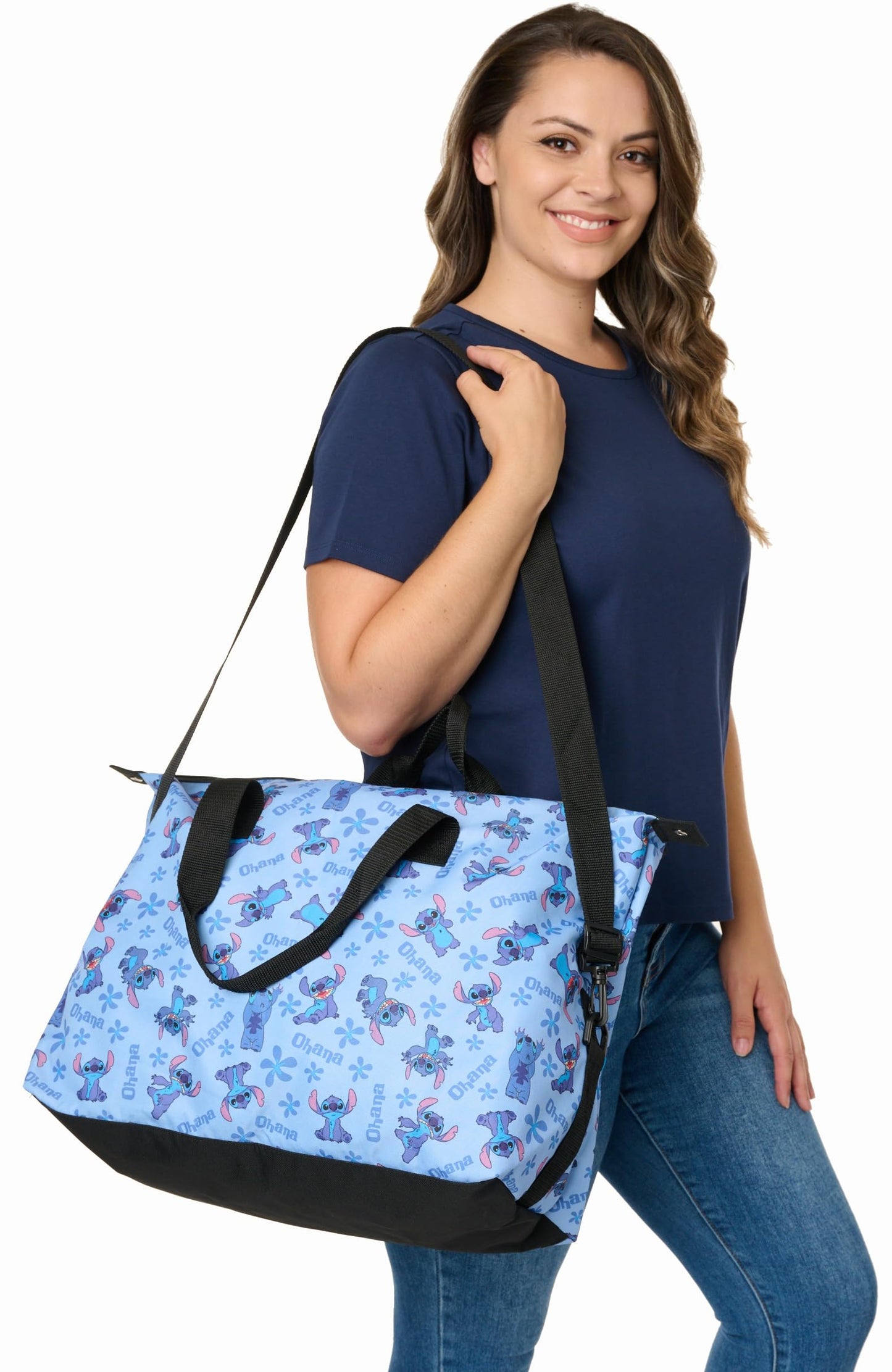 Disney Tote Duffel Bag Mickey Mouse Friends All Over Print Weekender Travel