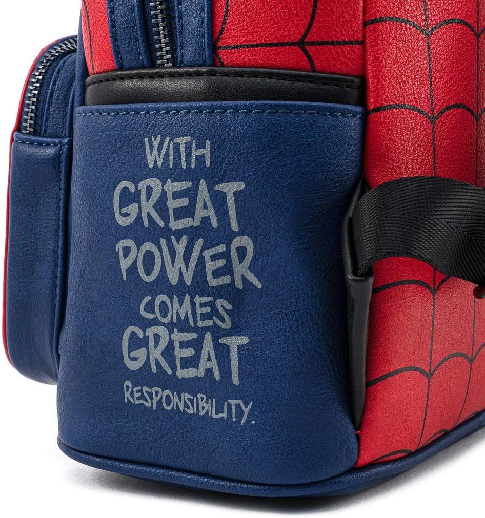 Loungefly Marvel Spider Man Classic Cosplay Womens Double Strap Shoulder Bag Backpack