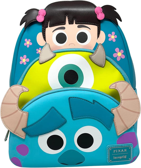 Loungefly Disney Monsters Inc Updated Womens Double Strap Shoulder Bag Backpack