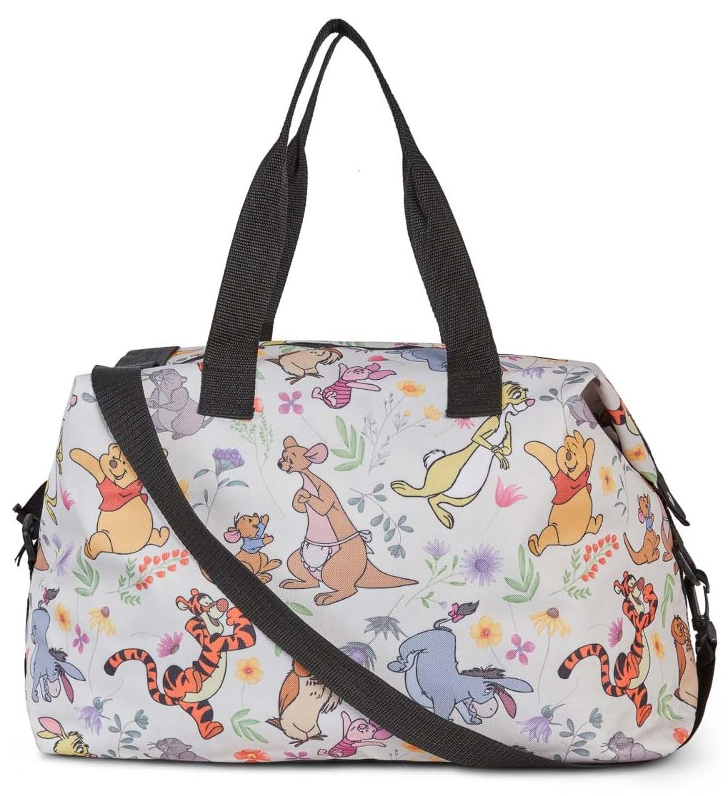 Disney Tote Duffel Bag Mickey Mouse Friends All Over Print Weekender Travel
