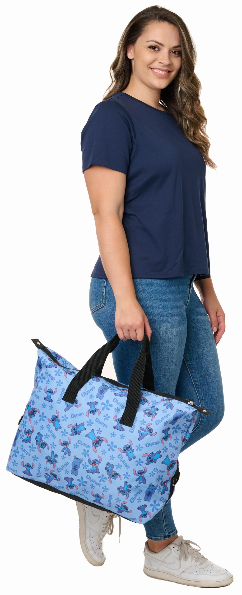 Disney Tote Duffel Bag Mickey Mouse Friends All Over Print Weekender Travel