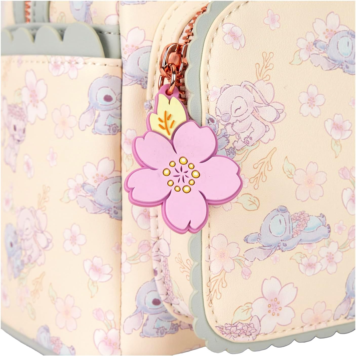 Loungefly Disney Cute Stitch Cherry Blossom Mini Backpack