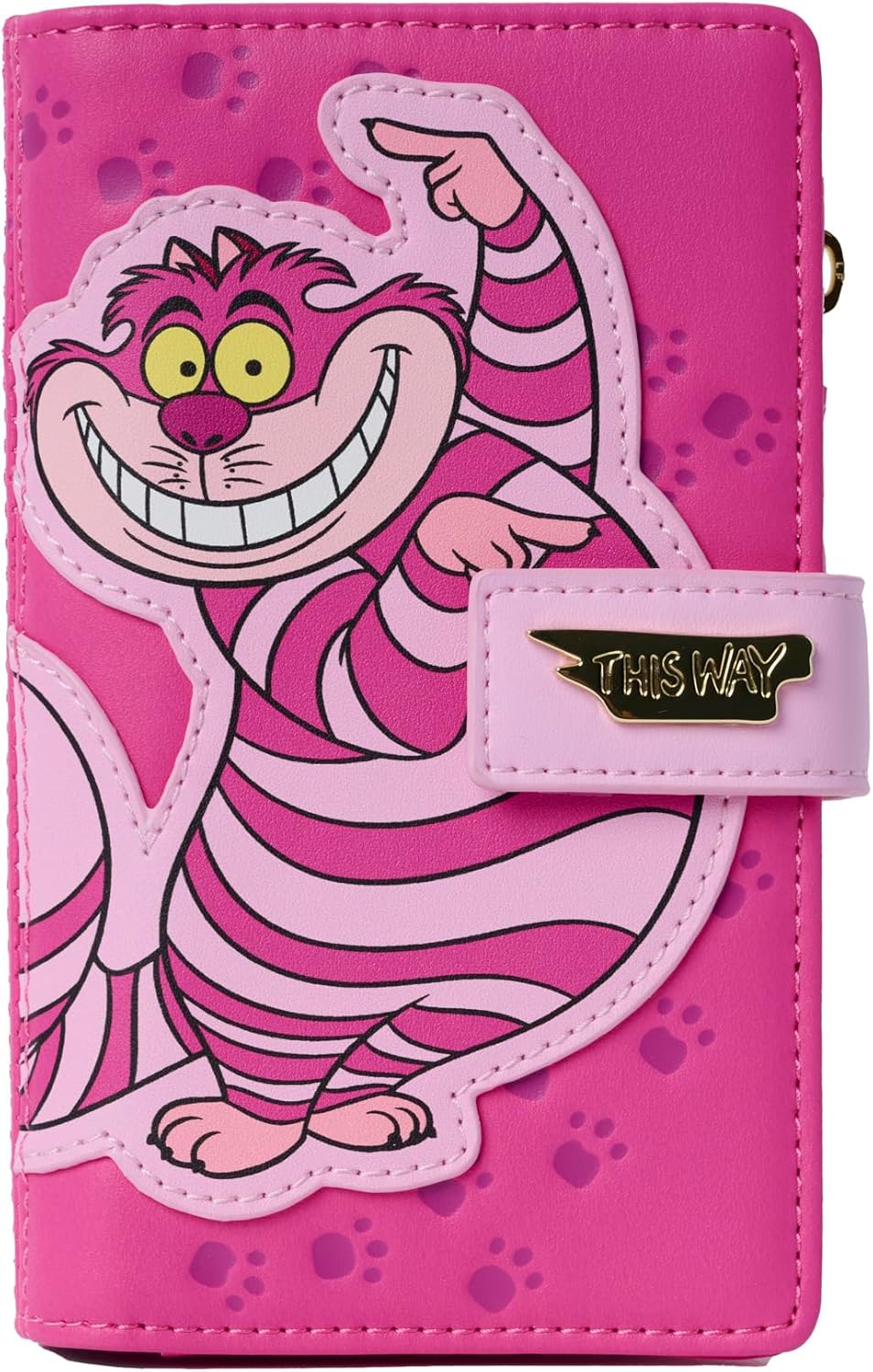 Loungefly Disney Cheshire Cat Wallet Alice in Wonderland Snap Flap Wallet