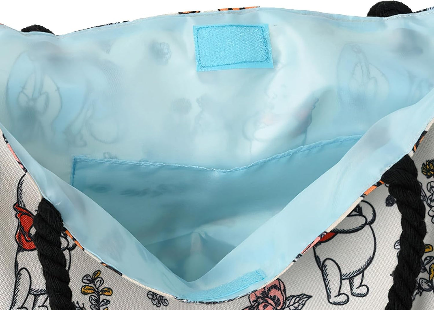 Disney Winnie the Pooh Tote Women Eeyore Piglet Tigger Floral Print Shoulder Bag