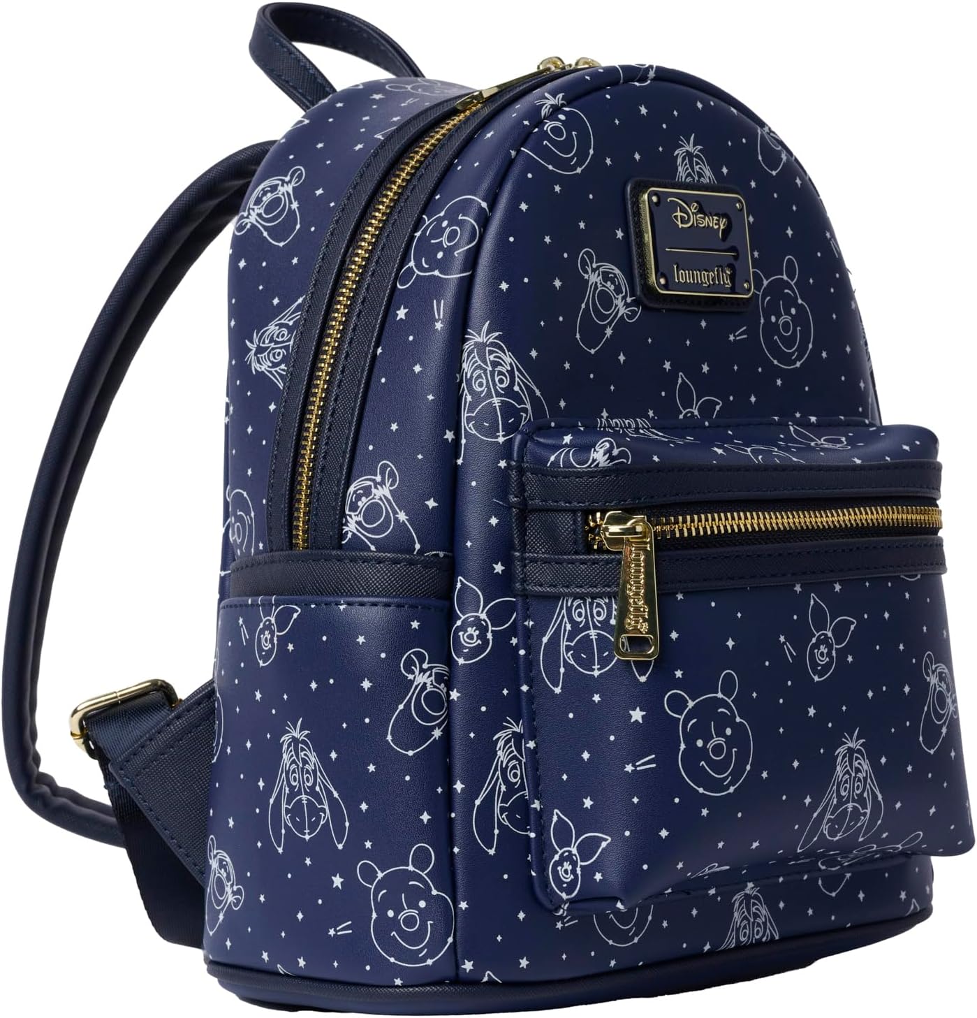 Loungefly Winnie the Pooh Navy Mini Backpack Handbag Constellation Print Double Strap Shoulder Bag