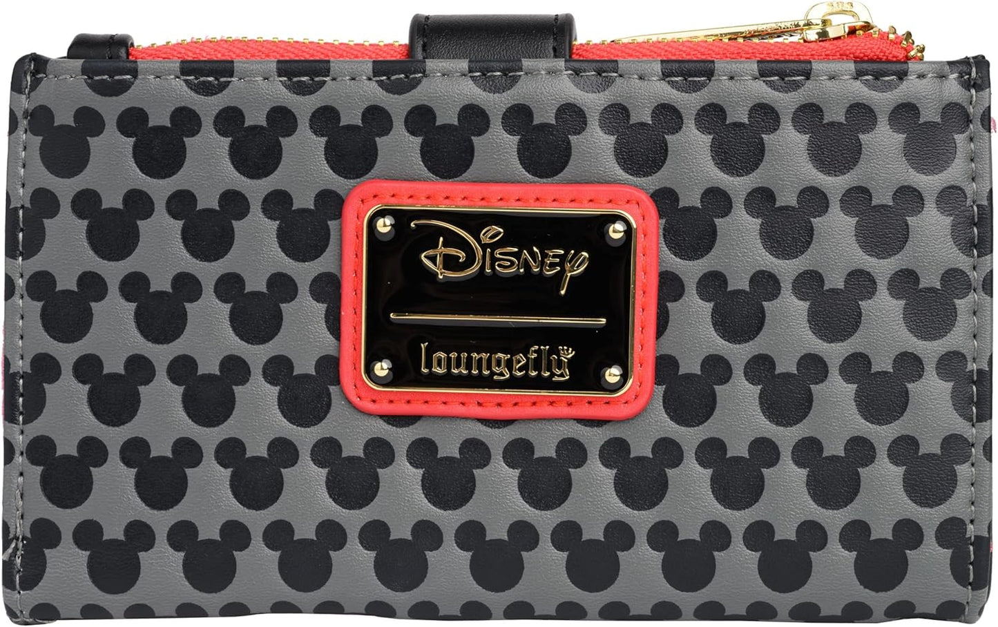 Loungefly Disney Mickey Mouse Faux Leather Wallet Womens Snap Flap Clutch