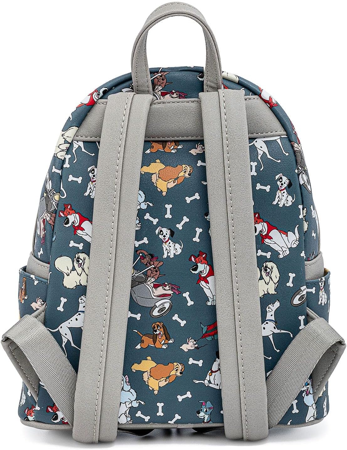 Loungefly Disney Dogs Mini-Backpack Handbag All Over Print Lady Tramp Dalmatians