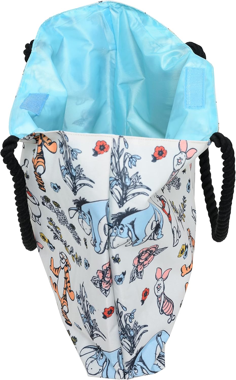 Disney Winnie the Pooh Tote Women Eeyore Piglet Tigger Floral Print Shoulder Bag