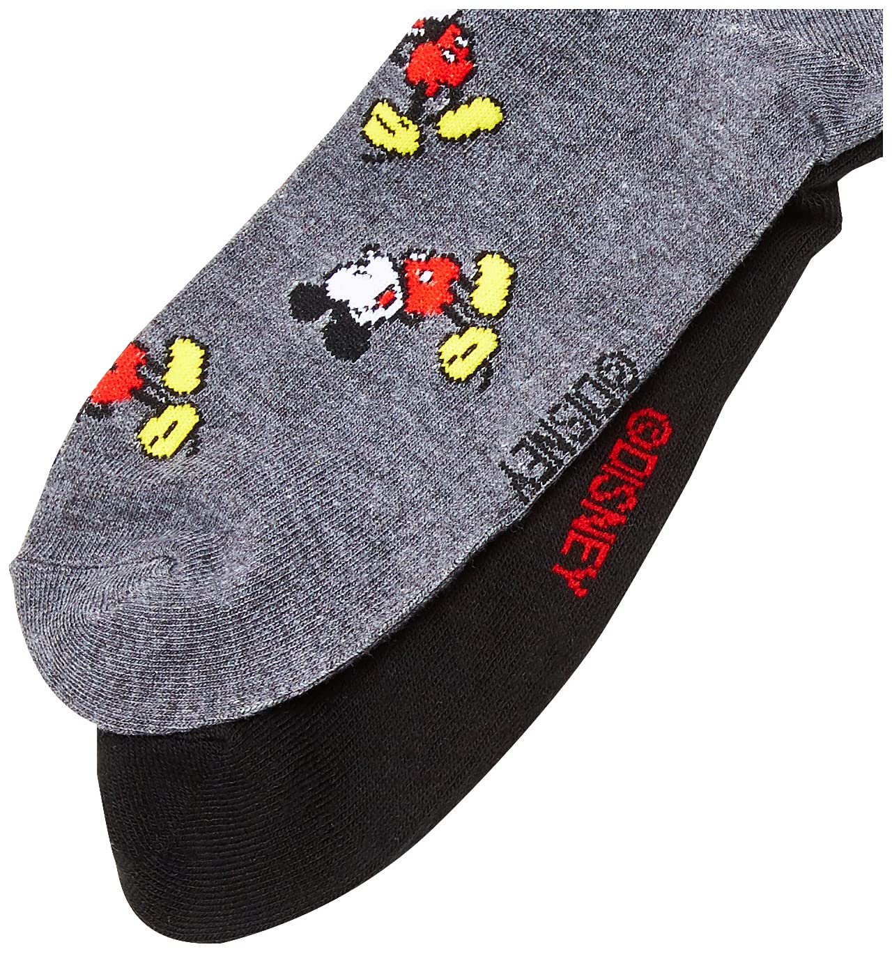 Disney mens Mickey Mouse 2 Pack Crew Socks