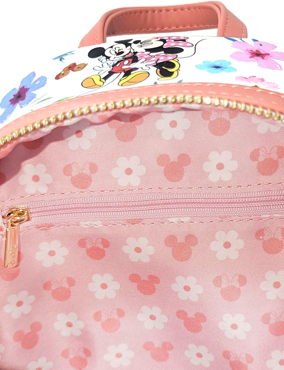 Loungefly Disney Mickey Minnie Mouse Mini Backpack Handbag AOP Floral