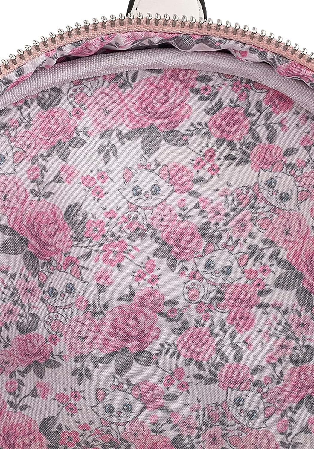 Loungefly Disney Marie Floral Footsy Womens Double Strap Shoulder Bag Backpack